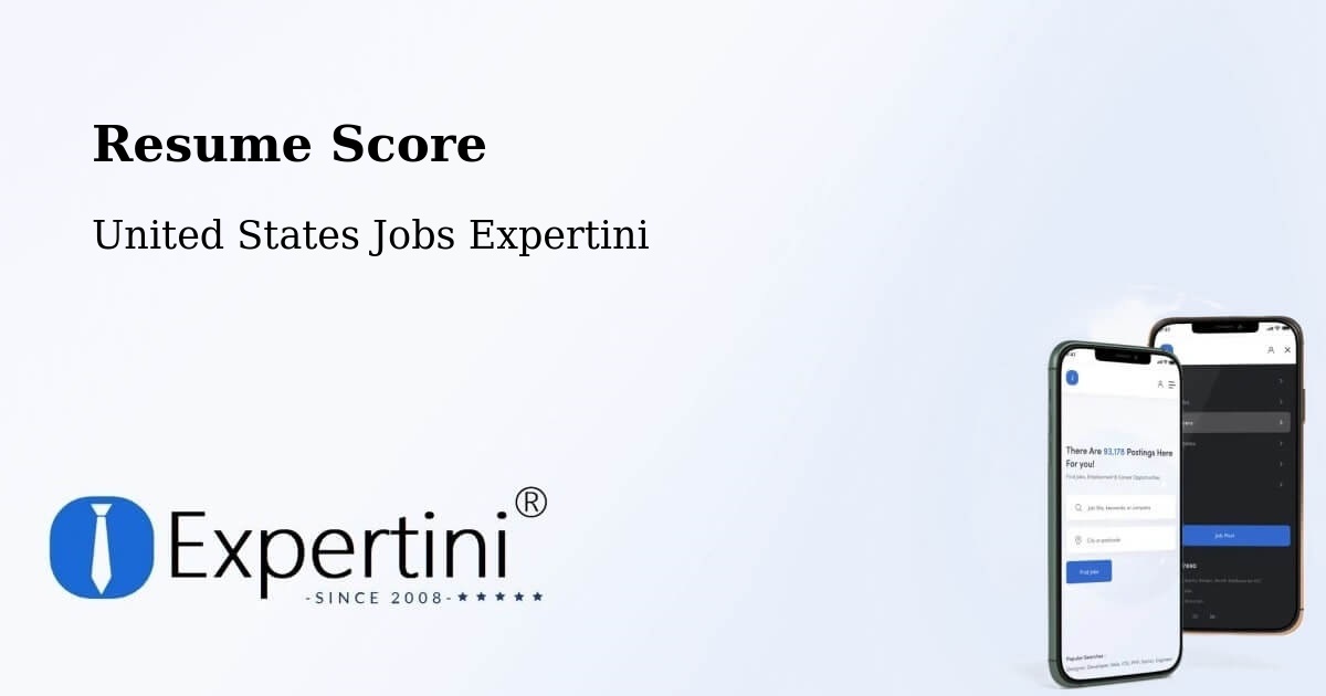 Resume Score & Job Description Match Tool – Fridley - United States Jobs Expertini
